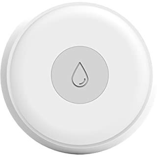 ZigBee - Sensor de pérdida de agua, detector de inundación de agua ZigBee, App Tuya y Smart Life, pequeño y redondo