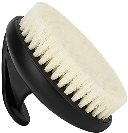 Dry Brushing Body Brush, Medium Bristle Anti-Slip Body Scrubber for Shower, Exfoliating & Lymphatic Drainage Bath Brush for Smooth Skin, Blood Circulation Improvement (1 Pack-Black)