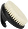 Dry Brush Exfoliating Brush, Anti-Slip Body Scrubber for Shower, with Adhesive Hook & Hanging String, Shower Body Cleaning Brush with Rich Lathers for Deep Cleasing & Soften Skin (1 Pack-Black)