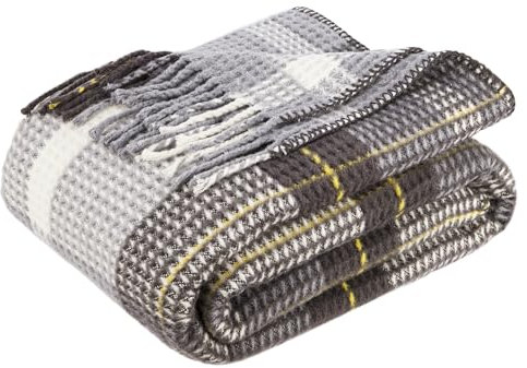 BOHORIA® Kuscheldecke Cozy Scotch 150x200cm | Winterdecke flauschig für Sofa, Sessel & Bett | Baum-Wolldecke Sofadecke Wohndecke (Waffle Cloud, 150x200cm)