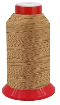 fuwi HT Ledergarn Stärke 20 - Sattlergarn & Jeansgarn extra stark - Hochfest, UV-beständig, 9.300 cN Reißkraft - Zwirn 0,5 mm für Leder & Outdoor, 500 Meter (0103 Pastellbraun)