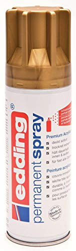 Verfspuitbus edding 5200 permanent spray mat rijkgoud | 6 stuks
