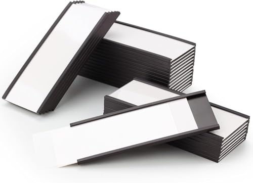 LLPT Etiquetas Magnéticas 26pcs 5CM x 10CM Soportes Magnéticos