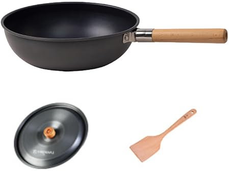 Pentole Campeggio Padella Antiaderente, Gavetta Campeggio a Fuoco Aperto Padella Leggera, Kit Campeggioa Portatile per Picnic, Trekking ed Escursionismo (Size : Large)