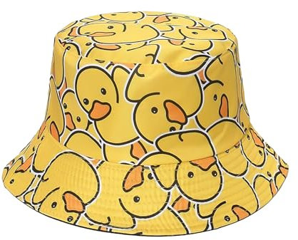 1 Stück Kleiner Gelber Enten-Eimerhut, Wende-Eimerhut, Sonnenschutzhut, Outdoor-Sonnenhut, Hut Mit Breiter Krempe, Lustiger Hut, Unisex