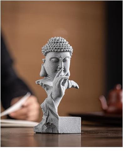 DIANXI Desktop-Figuren Chinesische Buddha-Statue-Ornamente, Stein-Aquarium-Landschaftsbau, Garten-Desktop, Teezimmer-Dekorationen, Tee-Haustiere Home Decor Statuen