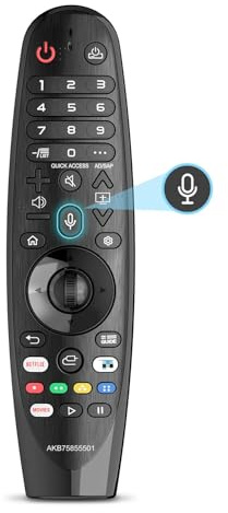 Universal Mando de Voz para 2017-2024 LG Smart TVs con Función Puntero, Repuesto Mando a Distancia con Voice Compatibilidad con LG TVs' Control Remoto Modelo AN-MR20GA MR19BA MR18BA MR650A etc.