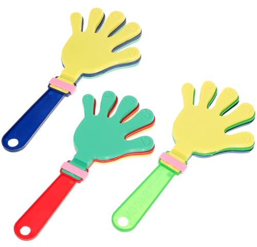 YAPKOLV 3 Pièces Clap Hand, Clap Hand en Plastique Créateur de Bruit, Clap Hand pour Événements Sportifs, Concert, Fête, Accessoires de Fête