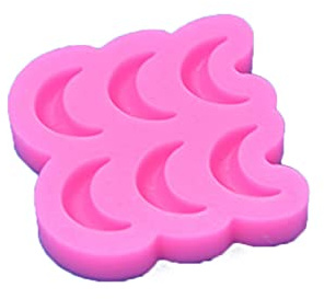 Stampi in silicone a forma di luna per fondente, cioccolato, caramelle, torte, fondente, cioccolato