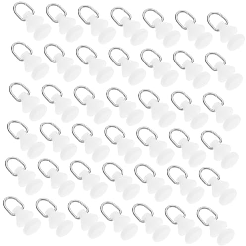 Warmhm 50pezzi Rullo Per Tende in Pvc Supporto Per Ganci Per Tende Guide Scorrevoli Per Binari Accessori Per Binari Guida Per Supporti Ruote Gemellari Per Da Doccia Per Fi
