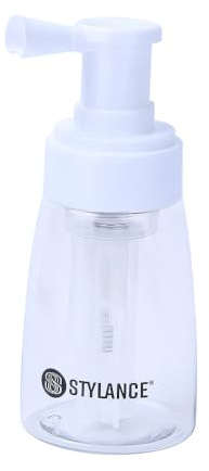 STYLANCE Flacon pulvérisateur de poudre de barbier, pour appliquer du talc et de la poudre, souffleur vide de poudre de voyage (Blanc)