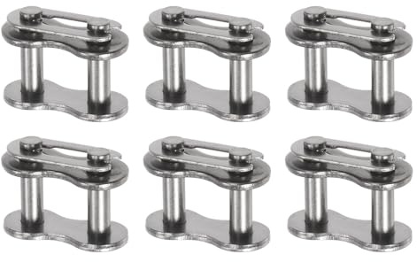 Kozelo 6 Stück Kettenglied Roller Verbindung - [5/8 Zoll Pitch] Edelstahl-Split-Verbindungen für Maschinen Ausrüstung 10A Kette Verwendung