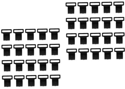 Toddmomy 2 Juegos Accesorios para Postes De Carpa Lona Pabellón Polos Enganches para Toldos Accesorios De Camping Accesorios para Carpas Clip En Forma De C El Plastico Black 30 Piezas * 2