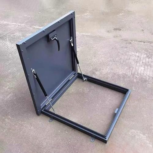 Vibeo Dachfenster Aluminium-Dachreparaturluke, 50x50cm 60x60cm 70x70cm 80x80cm Dachluke, Hochleistungs-Sicherheitsdachtür mit Gummidichtung und Griff(26x16in/66x40cm)