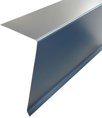 Ortgangblech Anthrazit 2 m – Winkelprofil für Dachabschluss, Dachblech Ortgang aus Metall, 90° Winkelblech für Dachkante & Giebelverkleidung, Größe: 2000 mm, Form des Artikels: 60x200x15 mm | Alu-Ortgangblech 2 m | RAL 7016 Anthrazit | 90° Winkelprofil mit 15-mm-Abkantung | für Dachkante, Ortgang & Giebel