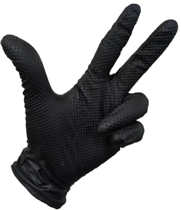 Arctic Hayes Dirty Grippers Diamond Grip Heavy Duty Nitrile Gloves 8g (Medium) Box of 50