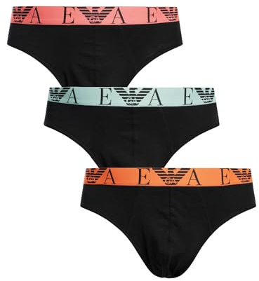 EMPORIO ARMANI Slip Uomo, Nero/Nero/Nero, L