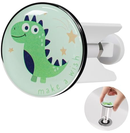 Tapón Universal para Fregadero de 40 mm, Altura Ajustable, Tapa de Latón Cromado con Junta de Goma, Compatible con la Mayoría de Fregaderos y Lavabos Estándar
