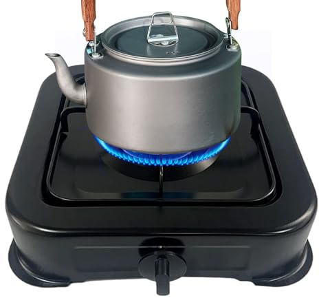 Fornello da campeggio portatile – Compatto singolo fornello da campeggio | Accessori leggeri Fornello ad alta efficienza per viaggi giardino Picnic Grills Society