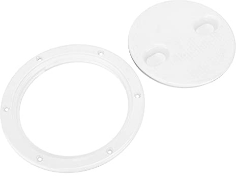 Drfeify Taille d'ouverture de 6 Pouces, Diamètre Intérieur de 160 Mm, Diamètre Extérieur de 200 Mm, Conception Stable, Surface Antidérapante, Plaque de Pont en Plastique ABS avec Installation