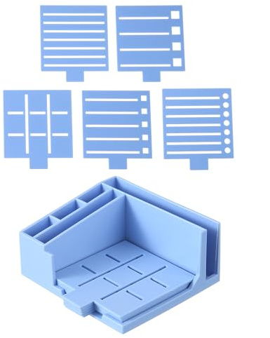 Soporte para notas adhesivas para escritorio, herramienta portátil de larga duración, dispensador de notas adhesivas con plantilla, para amigos, hombres, mujeres, escuela, hogar, oficina, escritorio