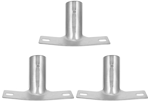 Operitacx 3pcs Metal Broom Handle Bracket Adapter for Floor Brush Connector, Replacement Pole Handle Adapter with Iron Construction, Suitable for Broom and Cleaning Tool Accessories