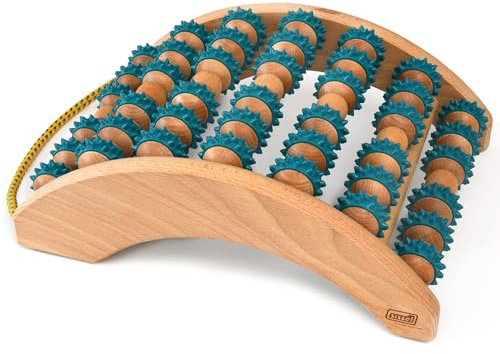 SISSEL® Fit-Roller Uno-Fußroller | Muskelentspannung und Durchblutungsförderung | Ökologisch & Phthalatfrei | Kombination aus Tradition & Moderne | Vielseitige Fußmassage | Wellness & Gesundheit