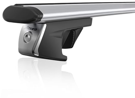 Atera 048237 Portabicicletas de Techo Signo RT, Portabicicletas con Perfil aerodinámico para Coches con Barras de Techo autoportantes, Acero 137 cm