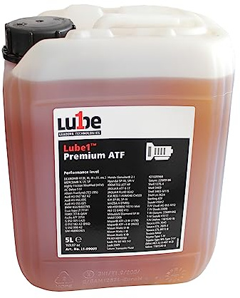 Lube1 Premium ATF Fluid - 5L I Premium ATF Automatikgetriebeöl I Speziell entwickeltes ATF Automatenöl I 100% vollsynthetisches Hydrauliköl