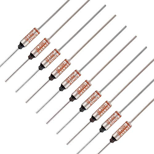 BOJACK SF139E SEFUSE 10A 250V Thermo sicherungen 142 Grad Celsius organische Thermo sicherungen (Packung mit 10 Stück)