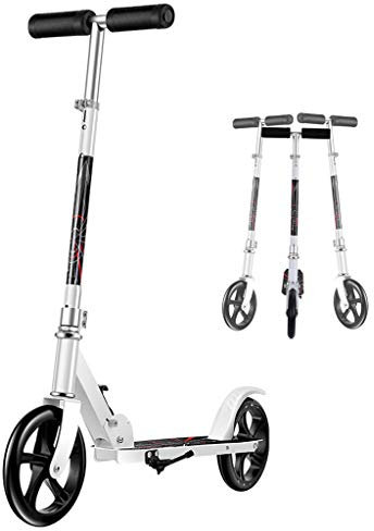 Freestyle Sports Kick Scooter Pendler Roller Höhenverstellbares Doppelaufhängungssystem Große 200-mm-Räder Schnellverschluss-Klappsystem Langlebige Push-Scooter für Erwachsene Teenager