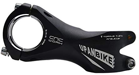 Upanbike - Attacco manubrio da 31,8 mm, lunghezza stelo da 15 gradi, lunghezza 80 mm, per mountain bike, bici da strada, MTB, BMX.