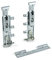 Emuca - Ferrure de suspension invisible pour modules hauts, avec plétine, charge 65 kg, Acier, Zingué, 5 un.