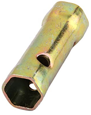 Worship 68mm Motorrad Motorrad Doppel-End-Zündkerze-Box-Kasten-Schraubenschlüssel-Sechskant-Sockel-Werkzeug 16mm 18mm Bronze-Motorrad-Zubehör