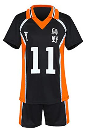 SOOYOOYOO Anime Cosplay Volleyball Sportbekleidung Bequeme und Belüftete Trikots Uniform