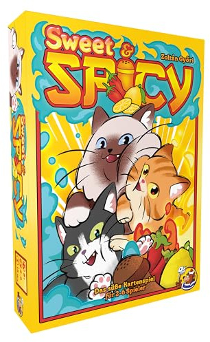 HeidelBär Games Sweet & Spicy - Gesellschaftsspiel mit niedlichen Illustrationen - Familienspiel mit farbenfrohem Design - Deutsch - 2-6 Spieler - Ab 10 Jahren