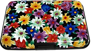 UK Phoenix Portatarjetas de crédito para mujer, sin contacto, protector de identificación de conducir, funda de aluminio ligero, protector duro de bloqueo de señal, protección contra robos, fundas de