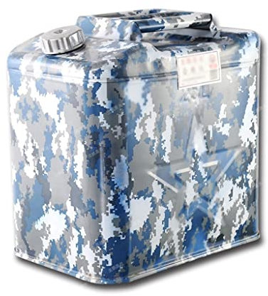 BNNP Kraftstoffspeichertank Benzin- und Diesel -Tanks mit großer Kapazität, Eisentrommeln, Autodosen des Auto -Notfall -Ersatzbrennstoffs (Tarnblau) Benzinpack (Color : A, Size : 20L)
