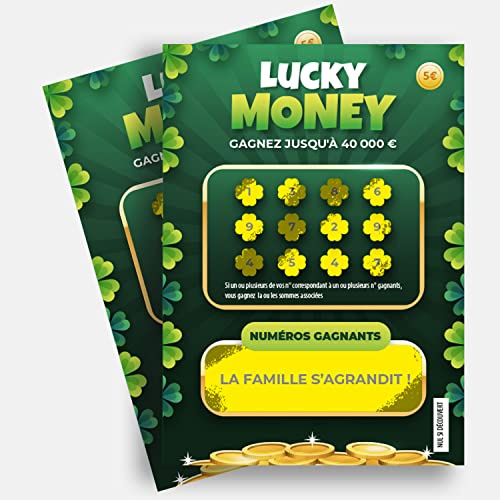 Rubbelkarte Deluxe La Family wächst – Ankündigung der Schwangerschaft – Überraschung zur Geburt (Lucky Money)