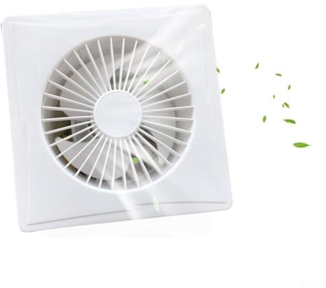RANRAO Solar-Abluftventilator, Gewächshaus-Ventilator, leise Belüftung, Zuchtraum, Abluftventilator, industrieller DC-Ventilator mit Rückschlagventil für Wohnmobil, Haustierhaus, 12 V, 8 W (10,2 cm