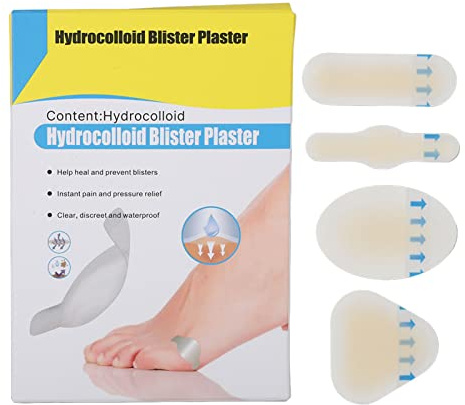 Blasenpflaster, 4 Stück, Blasenpflaster, Blasenpflaster für Füße, Blasenpolster, Multifunktional, Wasserfest, Stark Viskos, Blasenbandage für den Täglichen Gebrauch