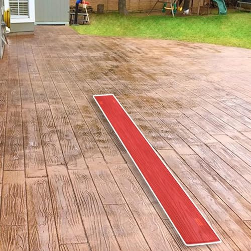Moldes Hormigon Impreso Estampado de Hormigón para Pavimento de Patio con Textura de Madera, Tapete de Cemento Realista, Molde Decorativo de Corteza de Árbol para Hormigón, Caminos y Senderos de Jardí