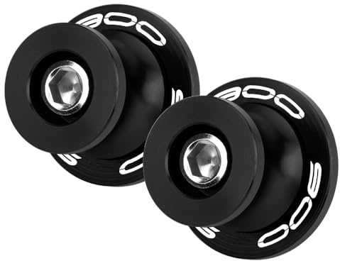 MotHeart M8 Schwingarm-Bobbins für Z900 2017-2026 Ständerhalterungen mit Stoßdämpfung und Sicherheitsschutz (Siehe unten) z900 Zubehör (Schwarz)