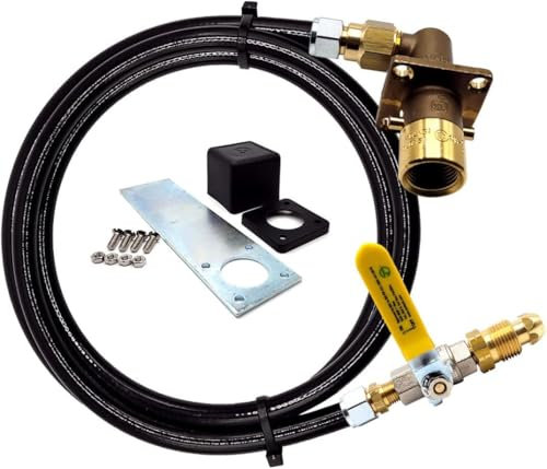 DN Autogas Parts LPG Gas Bottle Filling Set Angled UK Bayonet Filling Point Adaptor & Pol Swivel Adapter & Square fitting box (1 meter)