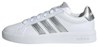 adidas Unisex niños Grand Court 3.0 Junior Shoes, FTWR White/Silver Met./Silver Met., 35.5 EU