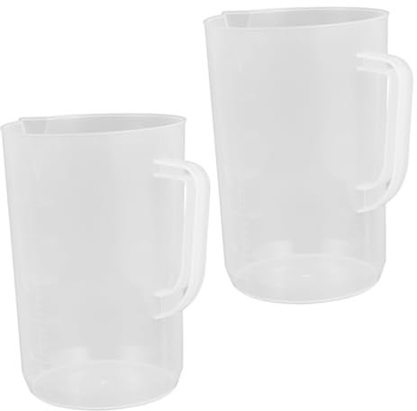 Cabilock 2pezzi Contenitore Per Misurazione Olio in Plastica Trasparente Da Tazza Misurazione Liquidi Per Cucina e Manutenzione Auto Precisione e Resistenza