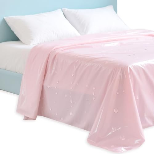 Protège-matelas imperméable en PVC - Housse de matelas jetable résistante à l'huile - Couvre-matelas anti-taches et anti-déchets - Couvre-lit pour massage, spa, lit de poussée - Coussin d'épaisseur