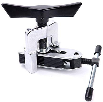 Kit de herramientas de ensanchamiento manual de tubos con soporte, escariador de tubo de cobre para aire acondicionado, collar de broca