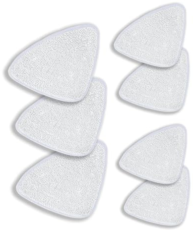 7 Pack Steam Mop Replacement Pads, Compatible with Vileda Steam Mop Head Replacement, Fine Microfibers, Machine Washable Water Washing, for Hardwood Floors, Tile, Laminate Cleaning