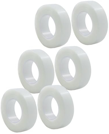 HAKIDZEL 6 rollos Cinta Adhesiva Transparente Autoadhesiva para Doble Párpado Transpirable para Maquillaje y Cuidado de Piel Sensible Contorno de Ojos